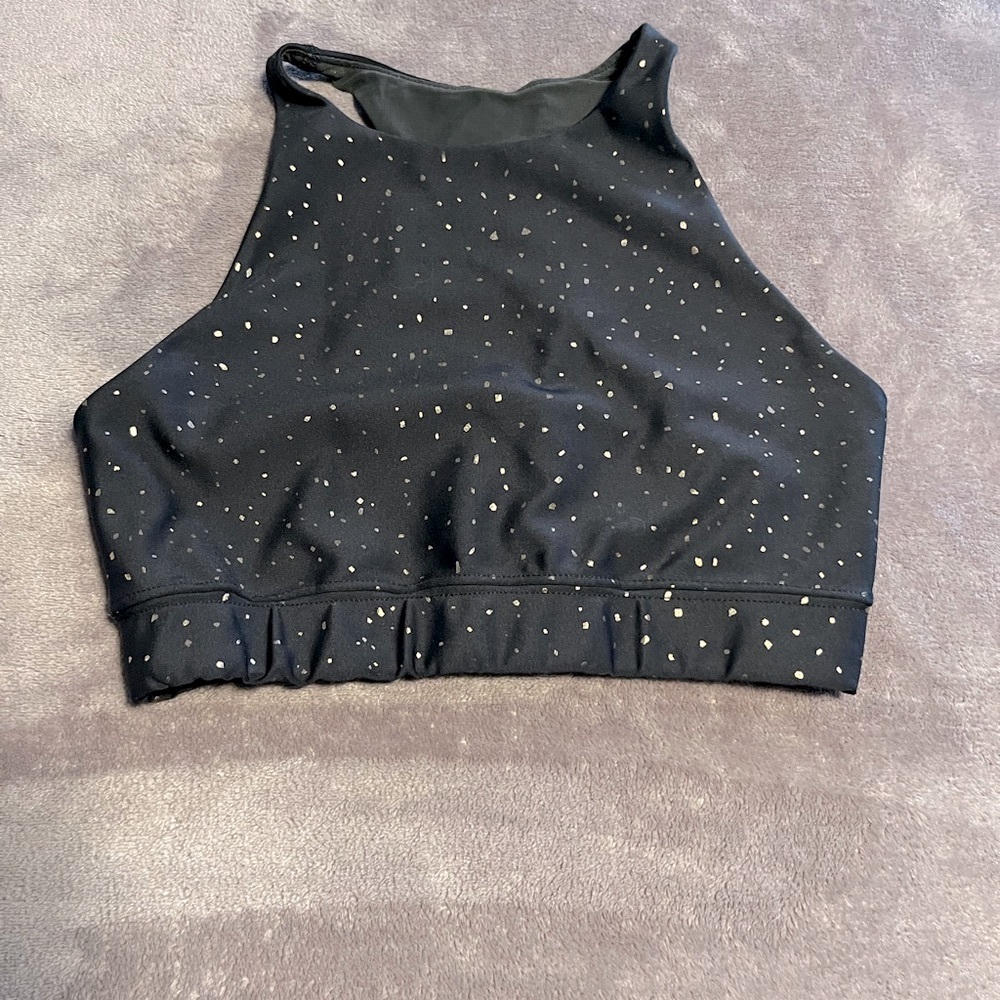 Peloton Women's starry night sports bra - small -  grey blue